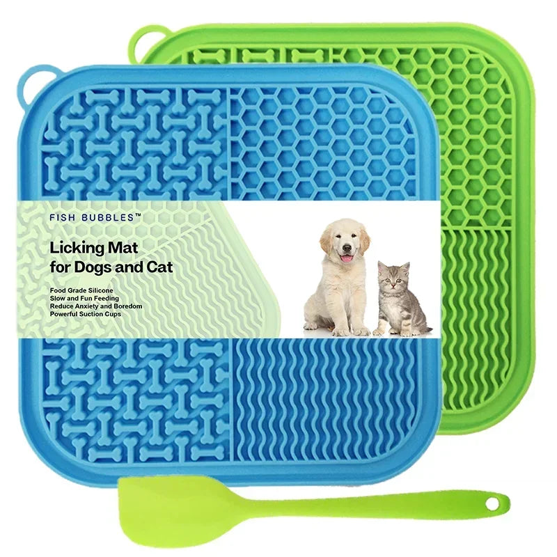 Pet Lick Mat Set with Spatula – Easy to Clean